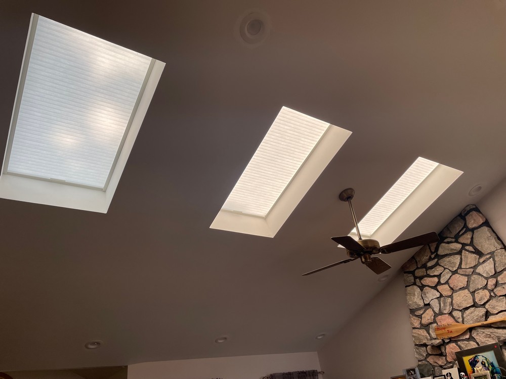 Sleek Hunter Douglas 3/4-Inch Cordless Cellular Skylight Shades in Ringwood, NJ Thumbnail